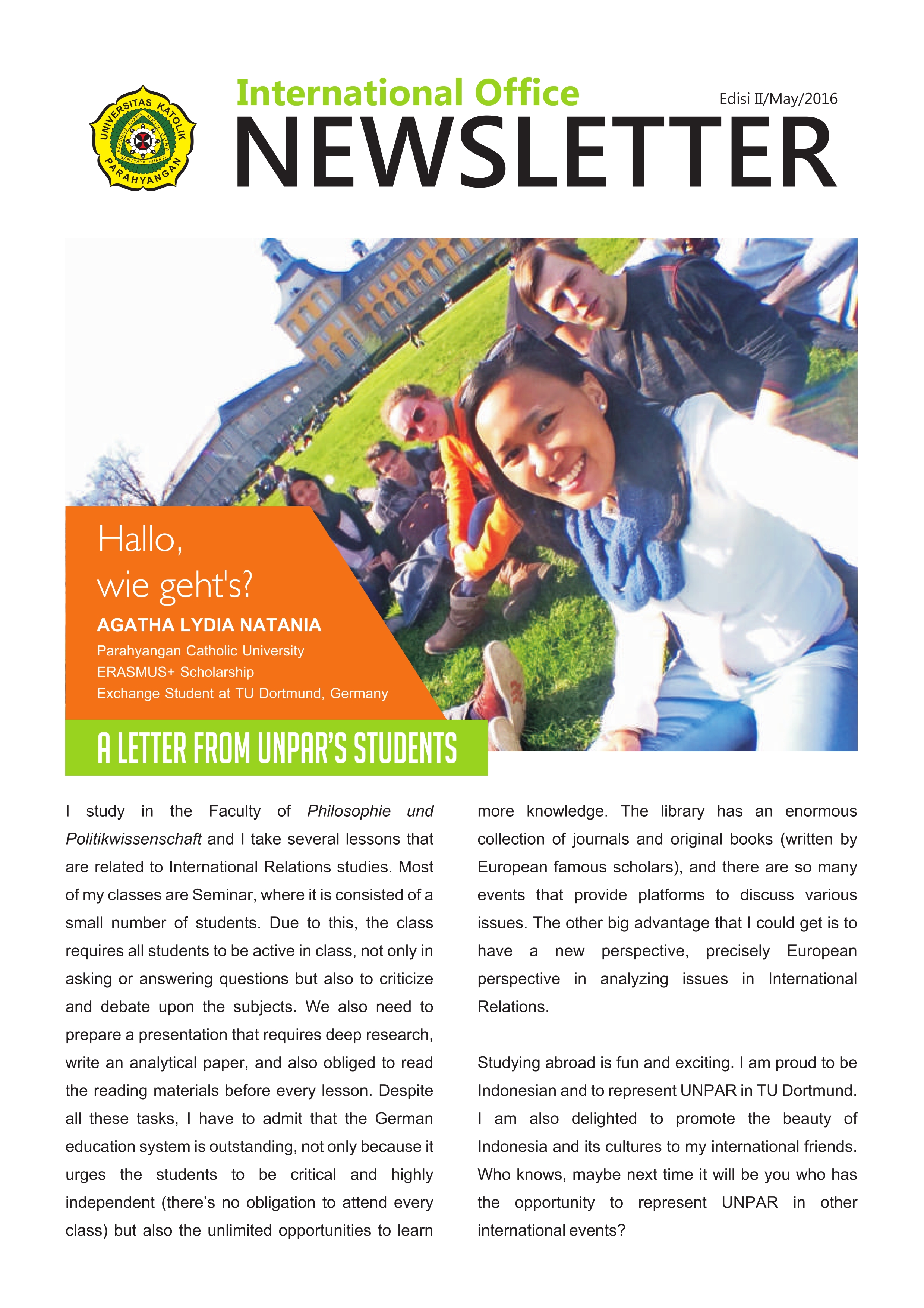 International Office Newsletter Ed.2/April/2016