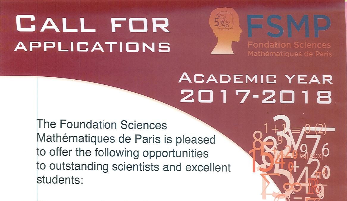 Call for Cooperation with France in Mathematics (November 2016)