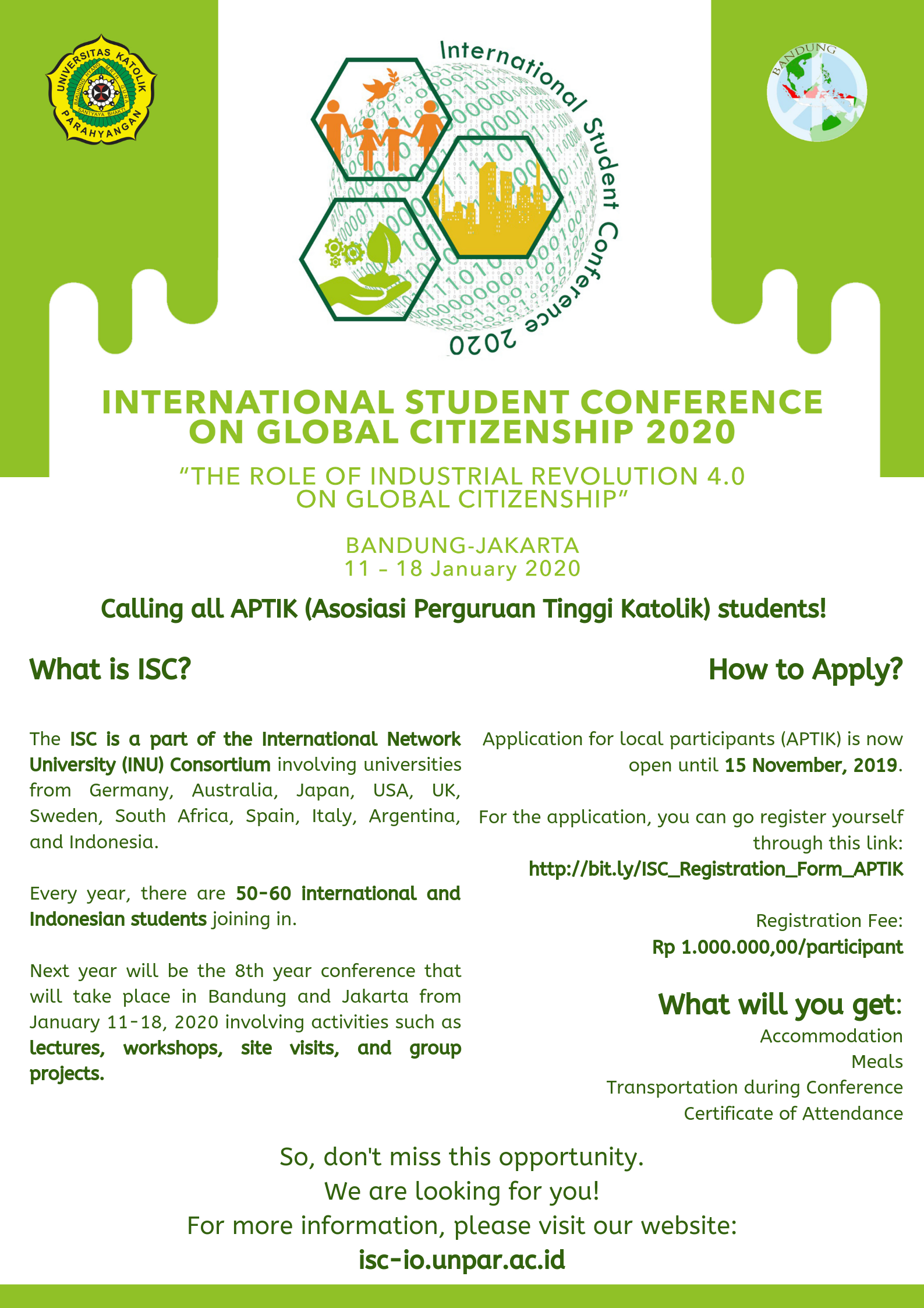 [EVENTS] Calling APTIK Students – International Conference on Global Citizenship 2020