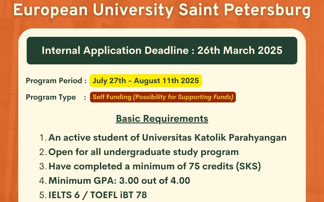[Closed] – Summer School 2025 European University Saint Petersburg