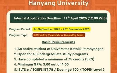 [Closed] – 2025 Fall Exchange Program Hanyang University ERICA