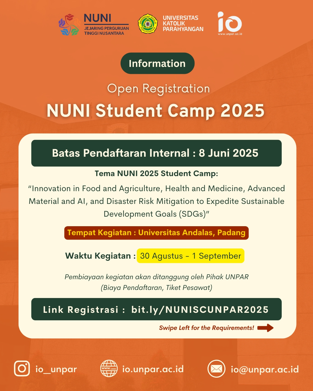 Open For Application NUNI Student Camp 2025 International Office Open For Application NUNI Student Camp 2025 International Office
